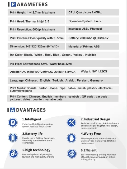 Handheld Inkjet Printer additional image 2